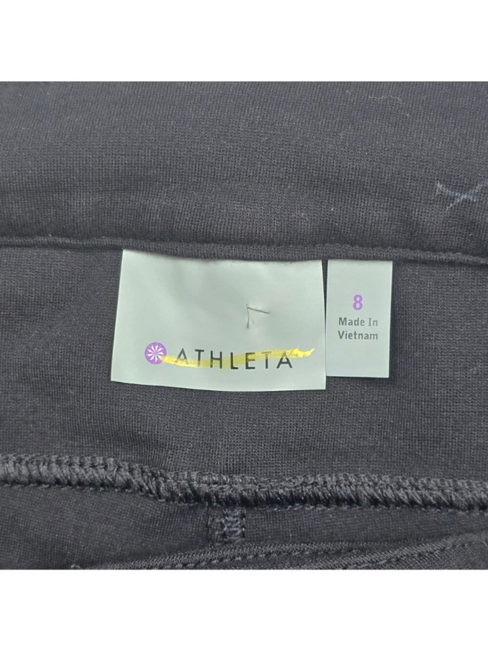 Athleta Size 8 Womens Pants Black Slim Fit Stretch - Picture 2 of 5